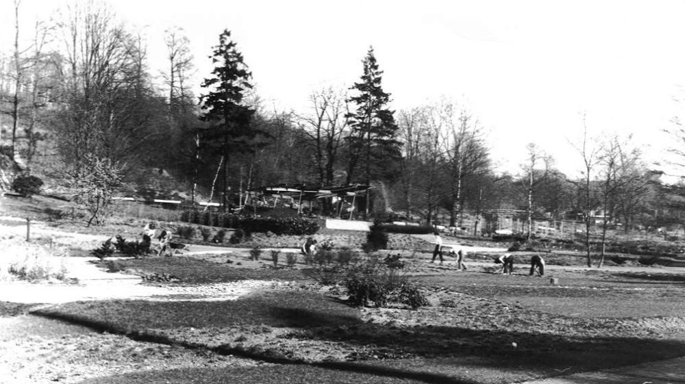 Der Deutsch-Französische Garten zwischen 1960 und 1970. Image