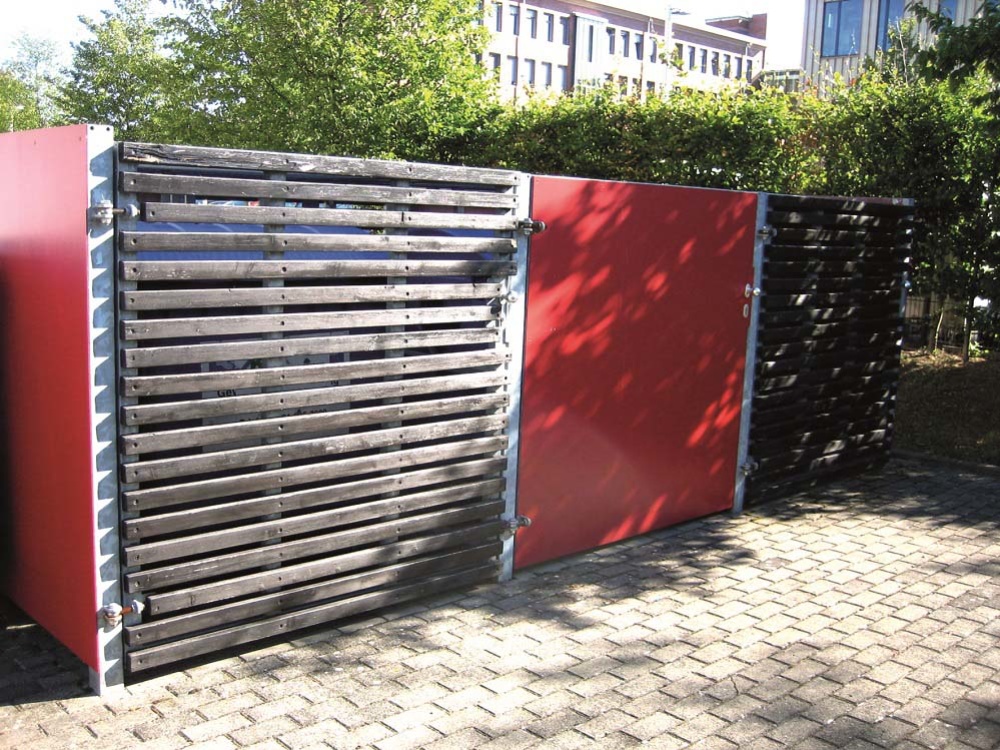 Beispiel Standplatz für Abfallbehälter (Foto: ZKE) Beispiel Standplatz für Abfallbehälter (Foto: ZKE)