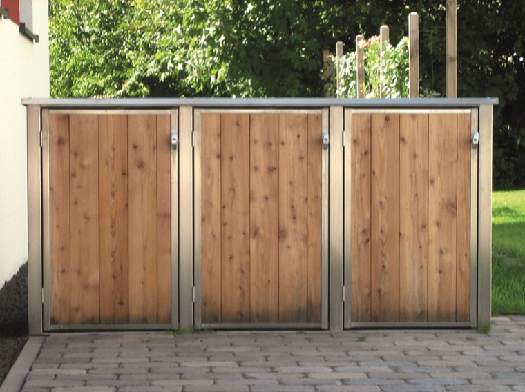 Beispiel Standplatz für Abfallbehälter (Foto: ZKE) Beispiel Standplatz für Abfallbehälter (Foto: ZKE)