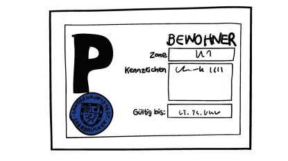 Parkplakette Parkplakette