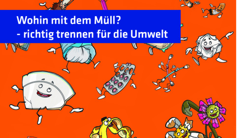 Wohin mit dem Müll Broschüre "Wohin mit dem Müll?" (Foto: ZKE, Grafik: Jürgen Schanz)