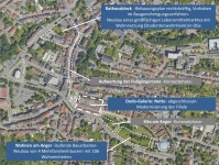 Dudweiler: Stadtentwicklungsprojekte Dudweiler: Stadtentwicklungsprojekte (Projekte eingezeichnet in Karte)