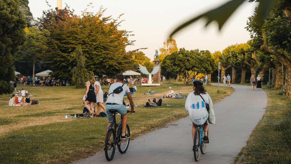 Fahrradfahren am Staden Fahrradfahren am Staden