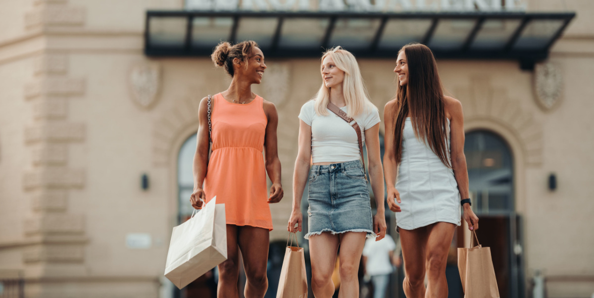 Shopping im Sommer Shopping im Sommer