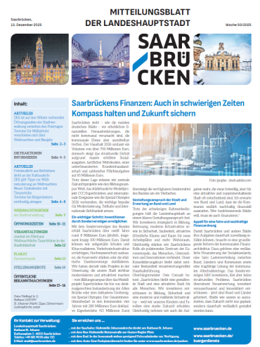 Mitteilungsblatte der Landeshauptstadt (11. Dezember 2025) Image